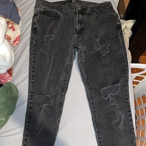 Black ripped jeans from GAP